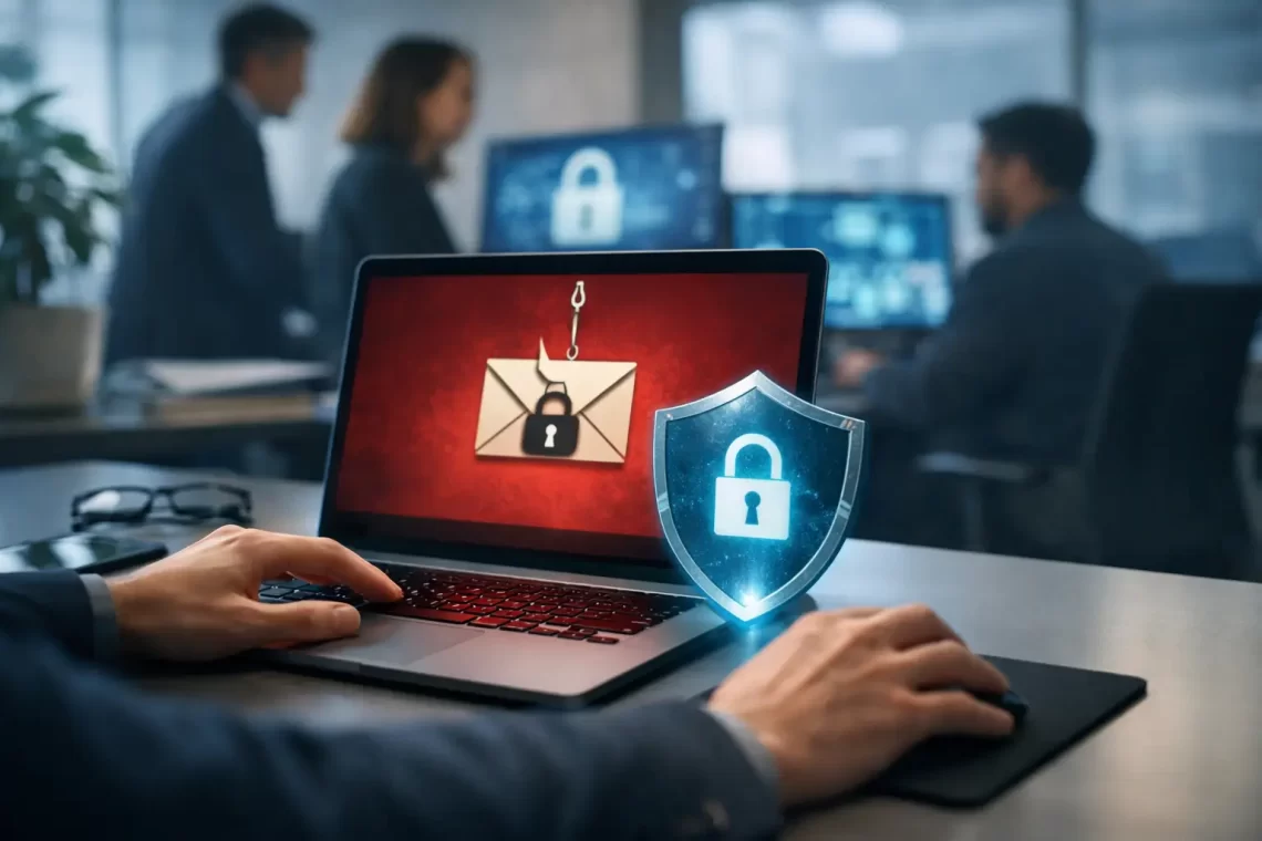 Case de bloqueio de phishing em empresas