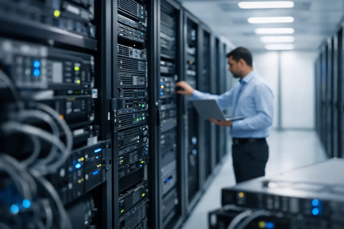 Datacenter empresarial para operações sem parada
